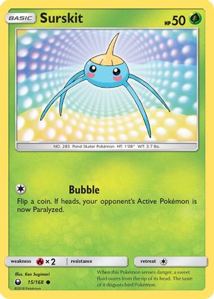 Surskit (15/168) [Sun & Moon: Celestial Storm] Reverse Holofoil