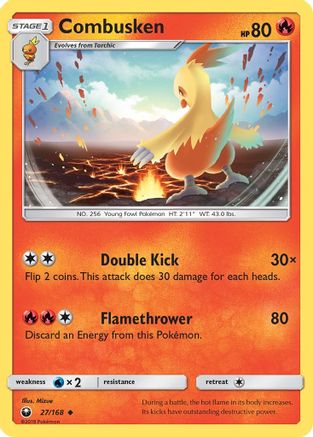 Combusken (27/168) [Sun & Moon: Celestial Storm] Reverse Holofoil