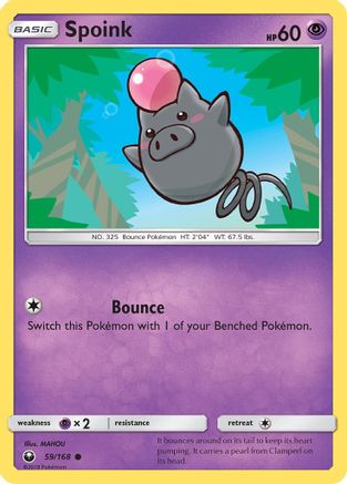 Spoink (59/168) [Sun & Moon: Celestial Storm] Reverse Holofoil
