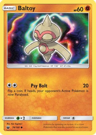 Baltoy (78/168) [Sun & Moon: Celestial Storm] Reverse Holofoil