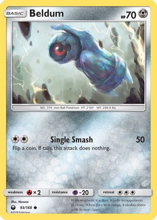Beldum (93/168) [Sun & Moon: Celestial Storm] Reverse Holofoil