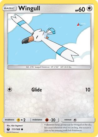 Wingull (111/168) [Sun & Moon: Celestial Storm] Reverse Holofoil