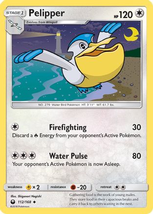 Pelipper (112/168) [Sun & Moon: Celestial Storm] Reverse Holofoil