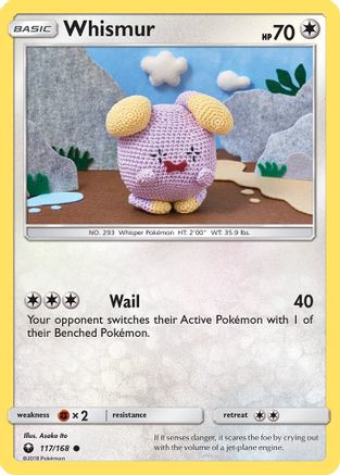 Whismur (117/168) [Sun & Moon: Celestial Storm] Reverse Holofoil