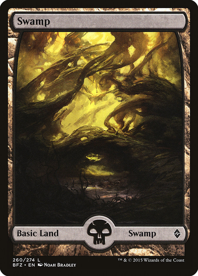 Swamp (260) (Full Art) [Battle for Zendikar] Foil