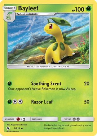 Bayleef (7/214) [Sun & Moon: Lost Thunder] Reverse Holofoil