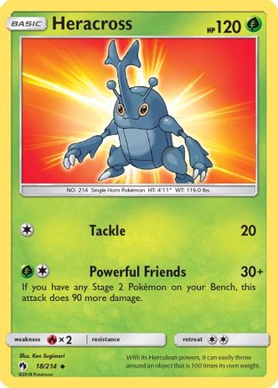 Heracross (18/214) [Sun & Moon: Lost Thunder] Reverse Holofoil