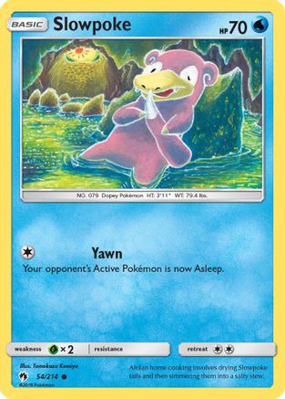 Slowpoke (54/214) [Sun & Moon: Lost Thunder] Reverse Holofoil