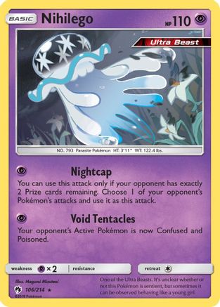 Nihilego (106/214) [Sun & Moon: Lost Thunder] Reverse Holofoil