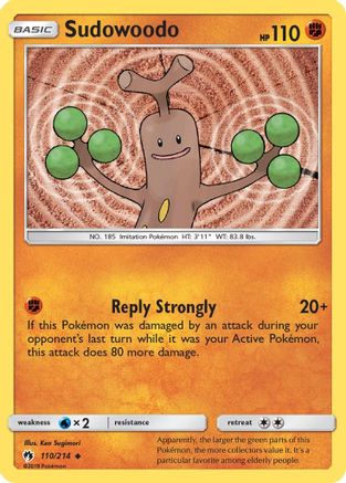 Sudowoodo (110/214) [Sun & Moon: Lost Thunder] Reverse Holofoil