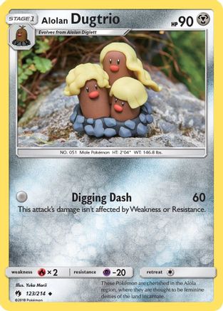 Alolan Dugtrio (123/214) [Sun & Moon: Lost Thunder] Reverse Holofoil