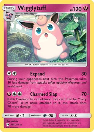 Wigglytuff (134/214) [Sun & Moon: Lost Thunder] Reverse Holofoil
