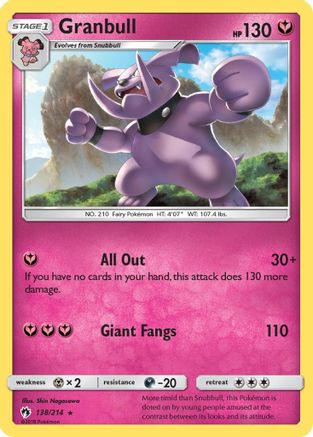 Granbull (138/214) [Sun & Moon: Lost Thunder] Reverse Holofoil