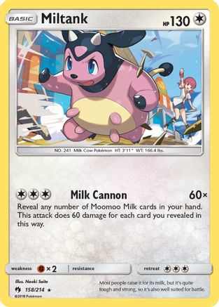 Miltank (158/214) [Sun & Moon: Lost Thunder] Reverse Holofoil