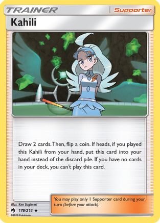 Kahili (179/214) [Sun & Moon: Lost Thunder] Reverse Holofoil
