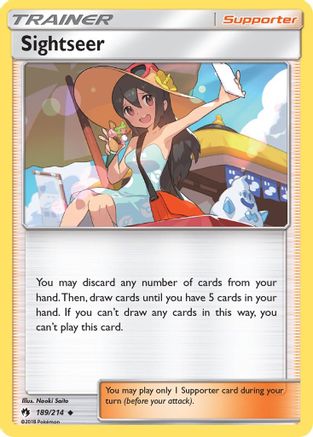 Sightseer (189/214) [Sun & Moon: Lost Thunder] Reverse Holofoil