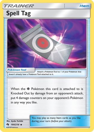 Spell Tag (190/214) [Sun & Moon: Lost Thunder] Reverse Holofoil