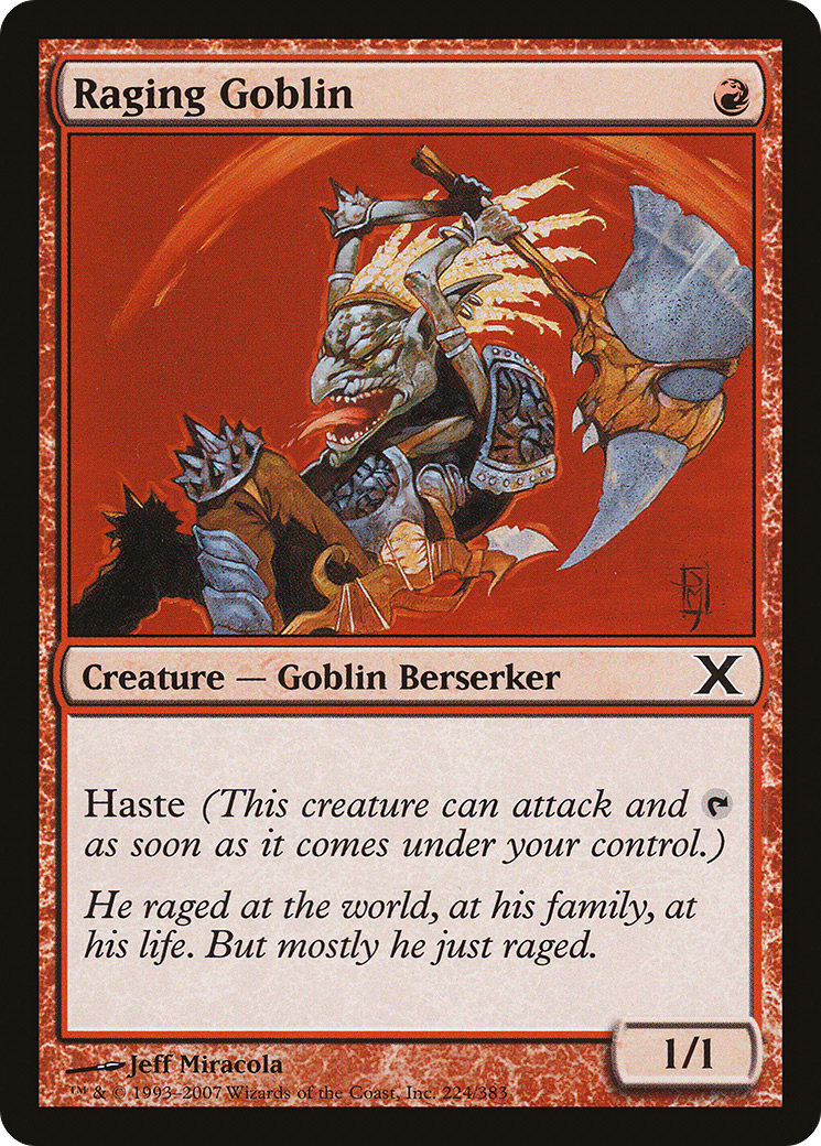 Raging Goblin  [Tenth Edition]