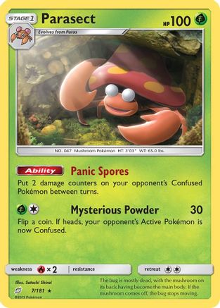 Parasect (7/181) [Sun & Moon: Team Up] Reverse Holofoil