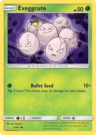 Exeggcute (8/181) [Sun & Moon: Team Up] Reverse Holofoil