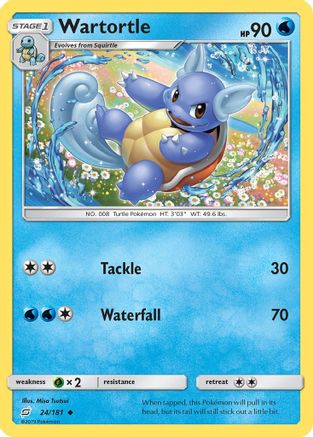 Wartortle (24/181) [Sun & Moon: Team Up] Reverse Holofoil