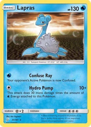 Lapras (31/181) [Sun & Moon: Team Up] Reverse Holofoil