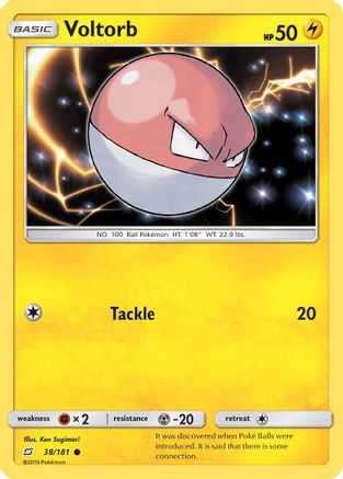 Voltorb (38/181) [Sun & Moon: Team Up] Reverse Holofoil