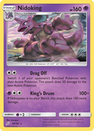 Nidoking (59/181) [Sun & Moon: Team Up] Reverse Holofoil