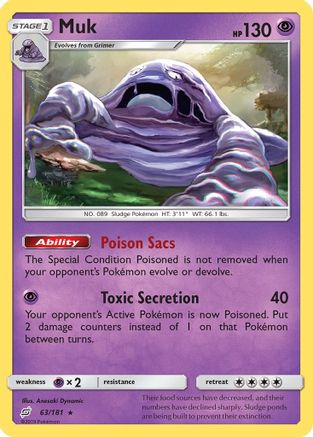 Muk (63/181) [Sun & Moon: Team Up] Reverse Holofoil