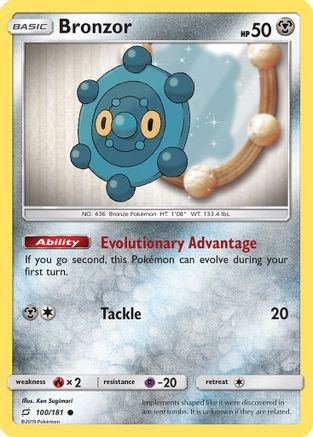 Bronzor (100/181) [Sun & Moon: Team Up] Reverse Holofoil