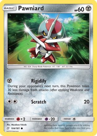 Pawniard (104/181) [Sun & Moon: Team Up] Reverse Holofoil