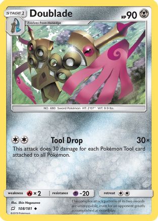 Doublade (108/181) [Sun & Moon: Team Up] Reverse Holofoil