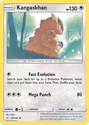 Kangaskhan (128/181) [Sun & Moon: Team Up] Reverse Holofoil