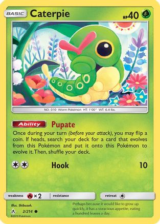 Caterpie (2/214) [Sun & Moon: Unbroken Bonds] Reverse Holofoil