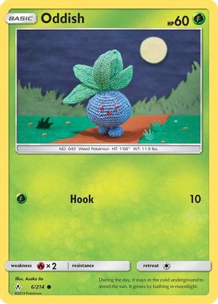 Oddish (6/214) [Sun & Moon: Unbroken Bonds] Reverse Holofoil