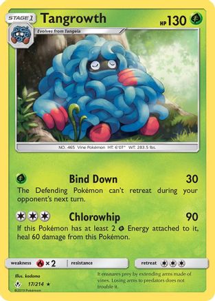 Tangrowth (17/214) [Sun & Moon: Unbroken Bonds] Reverse Holofoil