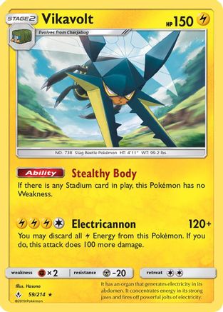 Vikavolt (59/214) [Sun & Moon: Unbroken Bonds] Reverse Holofoil
