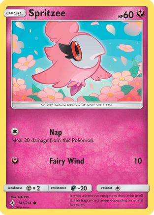 Spritzee (141/214) [Sun & Moon: Unbroken Bonds] Reverse Holofoil