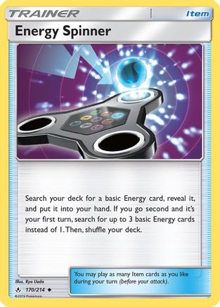 Energy Spinner (170/214) [Sun & Moon: Unbroken Bonds] Reverse Holofoil