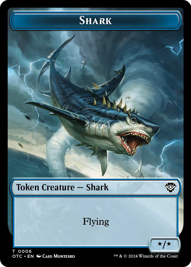 Shark  [Outlaws of Thunder Junction Commander Tokens] Foil