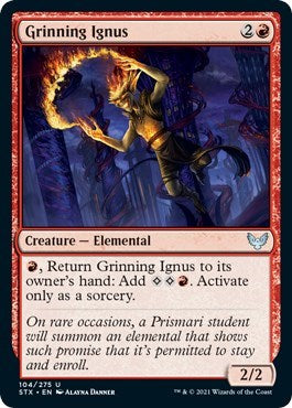 Grinning Ignus [Strixhaven: School of Mages] Foil