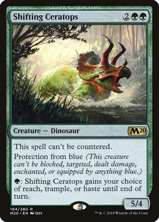 Shifting Ceratops [Core Set 2020] Foil