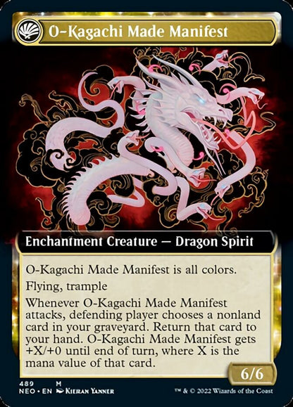 The Kami War // O-Kagachi Made Manifest (Extended Art) [Kamigawa: Neon Dynasty] Foil