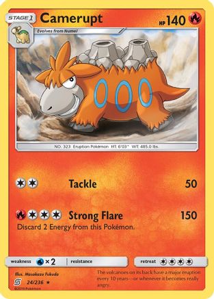 Camerupt (24/236) [Sun & Moon: Unified Minds] Reverse Holofoil