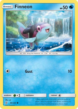 Finneon (39/236) [Sun & Moon: Unified Minds] Reverse Holofoil