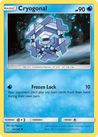 Cryogonal (46/236) [Sun & Moon: Unified Minds] Reverse Holofoil