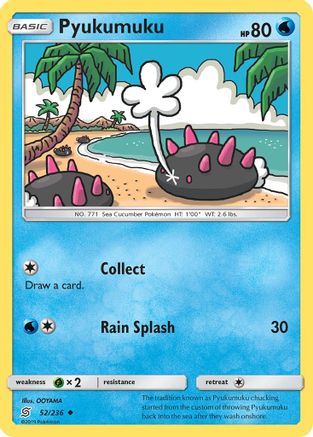 Pyukumuku (52/236) [Sun & Moon: Unified Minds] Reverse Holofoil