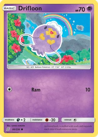 Drifloon (80/236) [Sun & Moon: Unified Minds] Reverse Holofoil