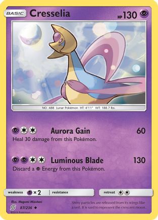 Cresselia (87/236) [Sun & Moon: Unified Minds] Reverse Holofoil