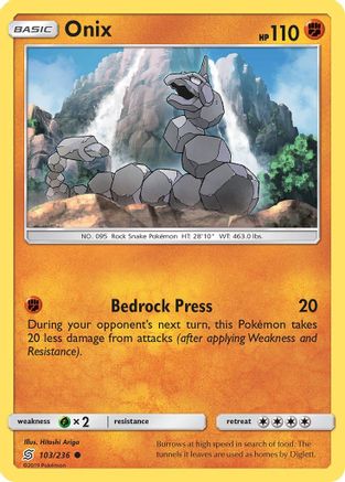 Onix (103/236) [Sun & Moon: Unified Minds] Reverse Holofoil